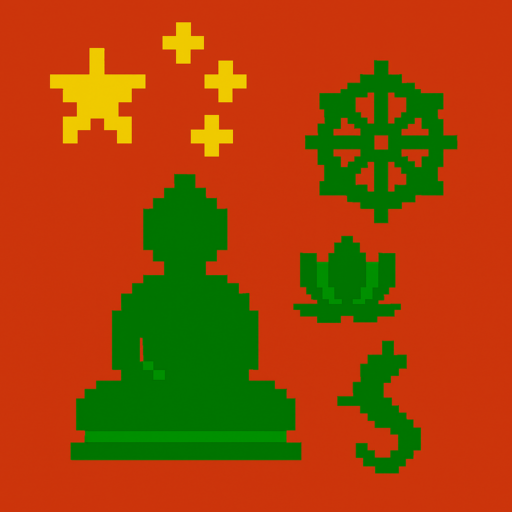 Freaky China-Religionflagge
