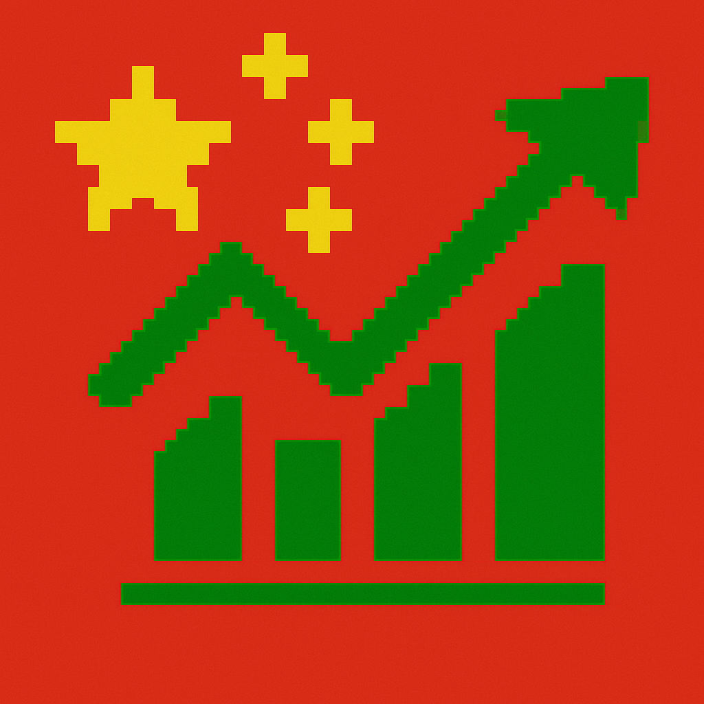 Freaky China-Wirtschaftsflagge