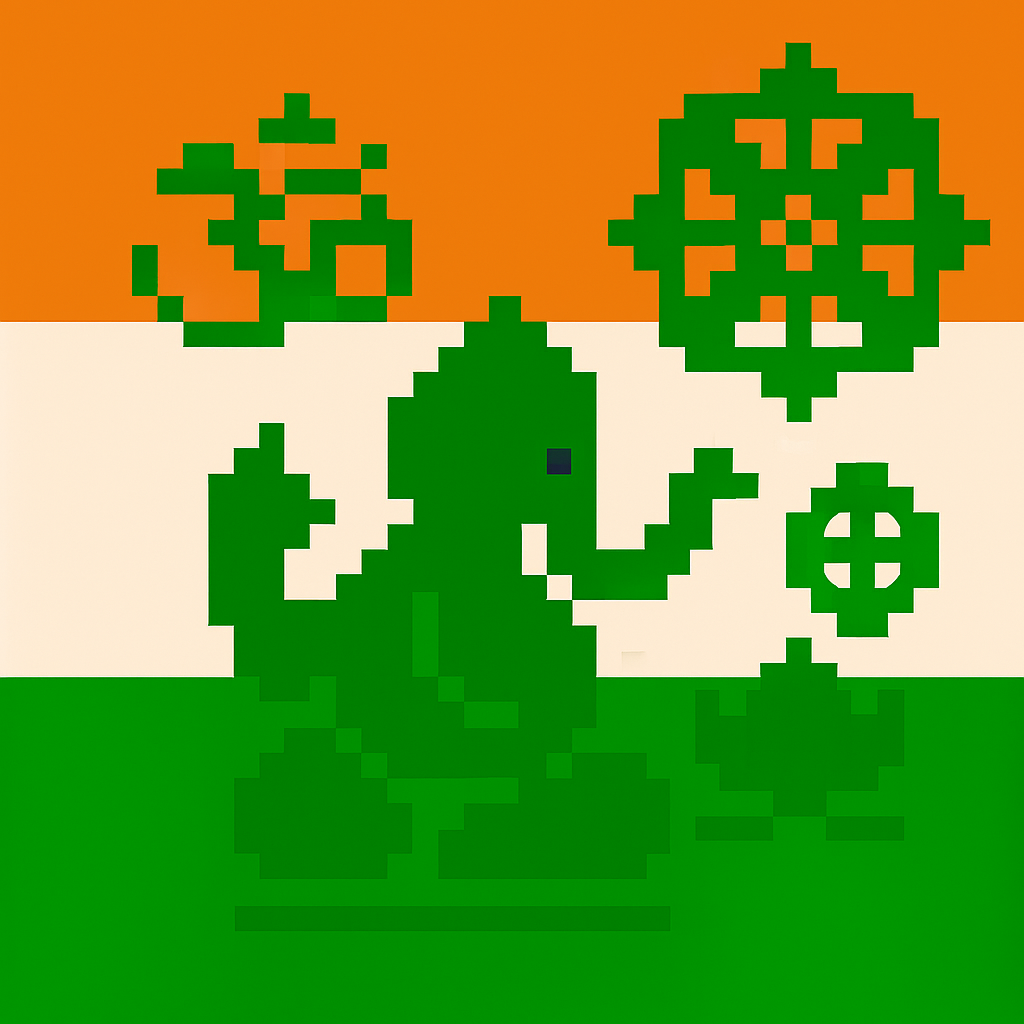 Freaky Indien-Religionflagge