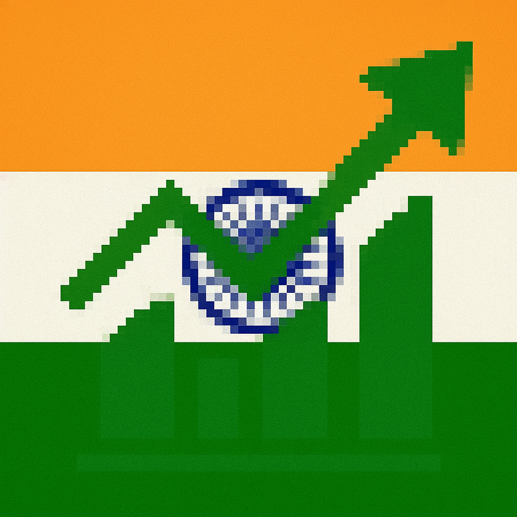 Freaky Indien-Wirtschaftsflagge